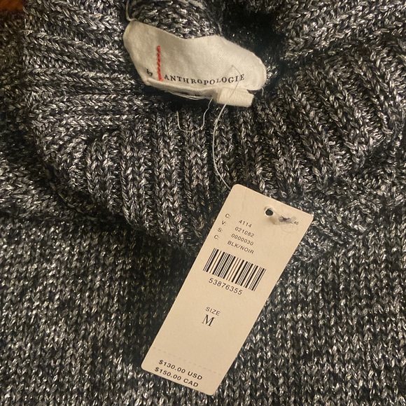 Anthropologie Silver-Thread Turtleneck Sweater - Picture 3 of 4